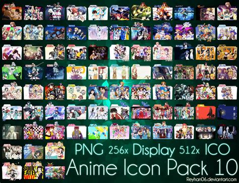 Anime Icon Pack 10 By Reyhan06 On Deviantart