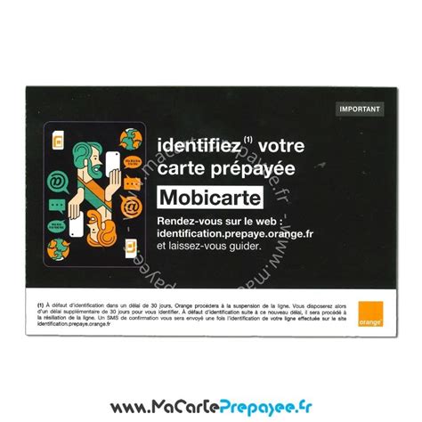 Acheter Carte Sim Prépayée Orange Mobicarte 5€de Crédit Inclus