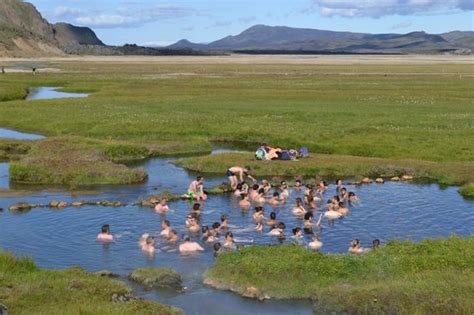Landmannalaugar Bath In The Geothermal Hot Pool Picture Of Iceland