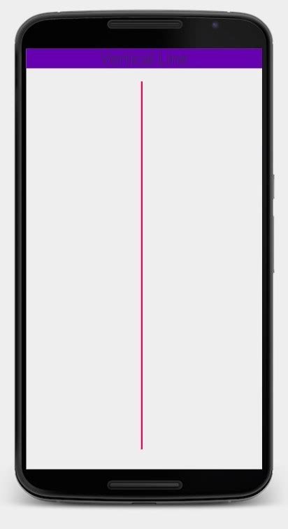 How To Draw Horizontal And Vertical Lines In An Android App Using Xml