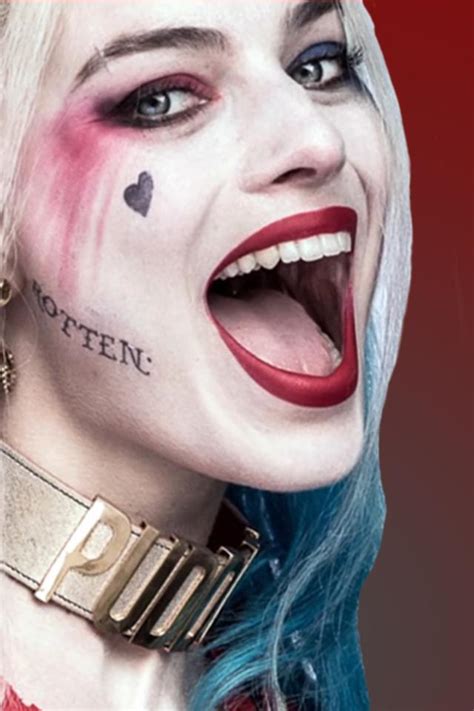 Harley Quinn Face 640x960 Download Hd Wallpaper Wallpapertip