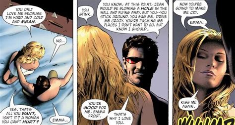 Youre Going To Make Me Cry Emma Frost And Scott Summers Marvel Comics