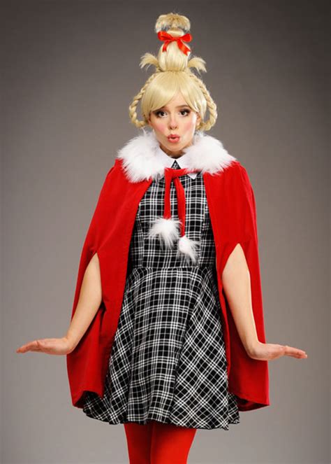 Womens Deluxe Cindy Lou Who Costume With Wig St424 Gr Struts Party