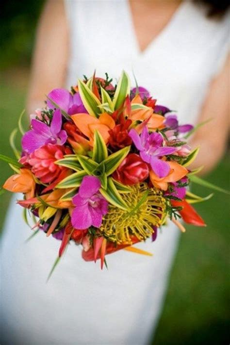 Wholesale artificial silk flowers & plants. 60 Bright Tropical Wedding Bouquets | Cheap wedding ...