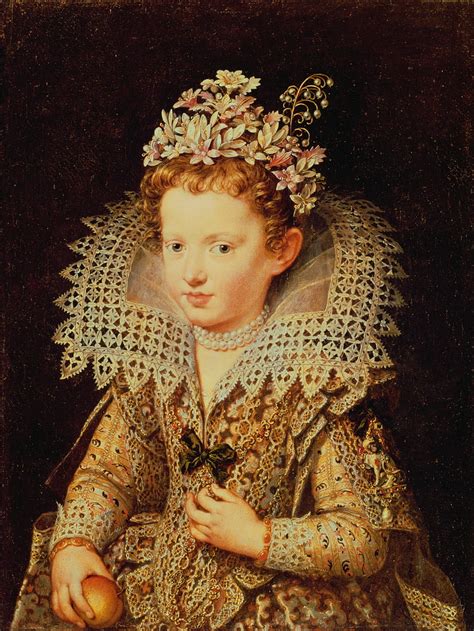 子供の頃のエレオノラ・デ・ゴンザガ・マントヴァ（1598 1655）の肖像