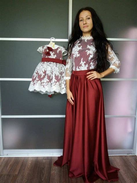 burgundy mommy and me matching dresses mother daughter matching dress dresses outfits lace maxi