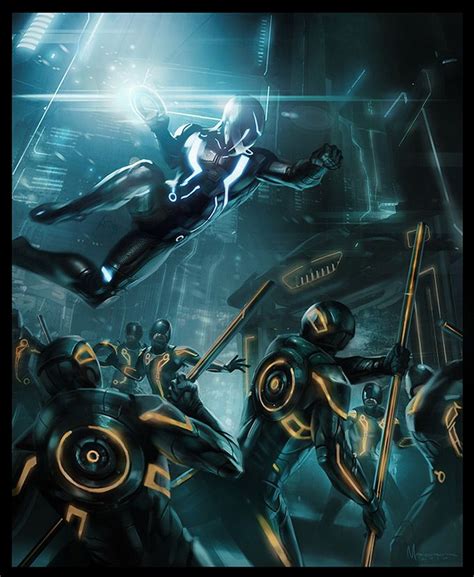 Tron Evolution Concept Art By Daryl Mandryk Concept Art World Tron