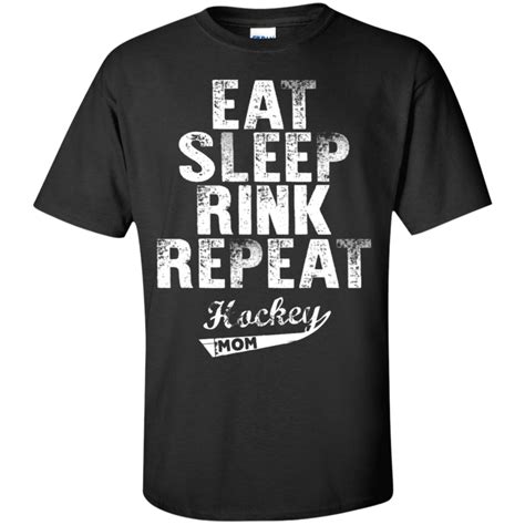 Eat Sleep Rink Repeat Hockey Mom T Shirt Hockey Mom Hockey Clothes