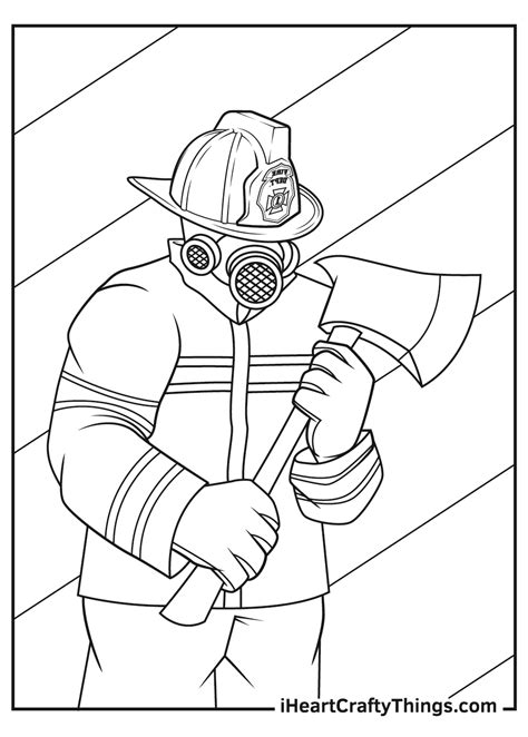23 Firefighter Coloring Page Giancarlokalee