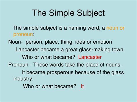PPT - Simple Subjects and Predicates PowerPoint Presentation - ID:6761665