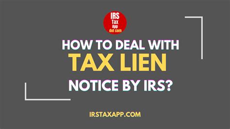 How To Tackle Irs Tax Lien Or Levy Notice Internal Revenue Code