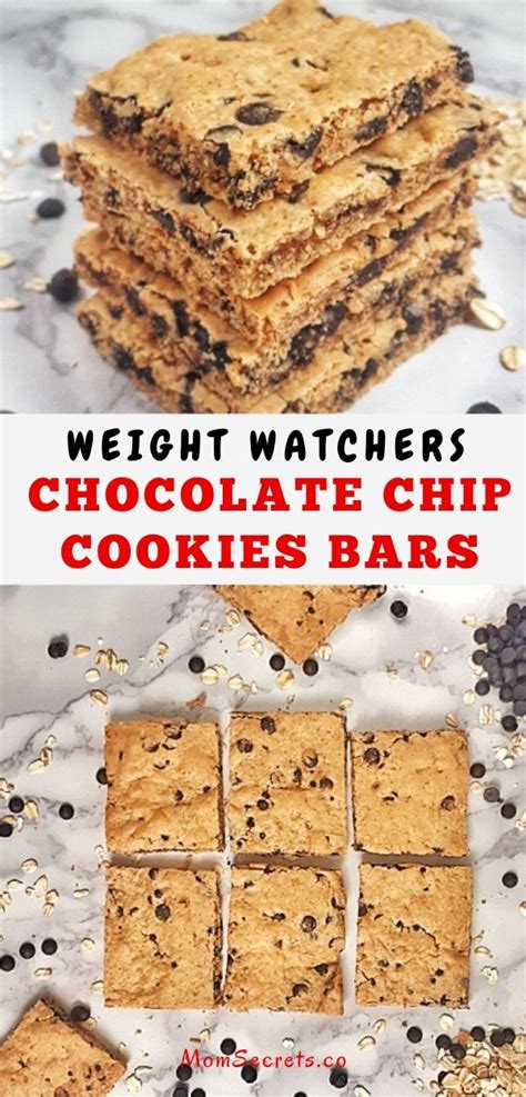 Weight Watchers Chocolate Chip Cookie Bars 3 Smartpoints