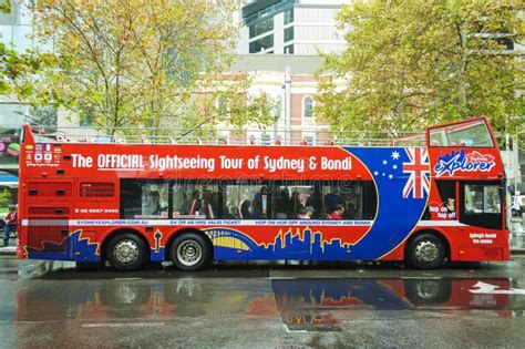 Hop On Hop Off Bus In Sydney Australia Editorial Image Image Of