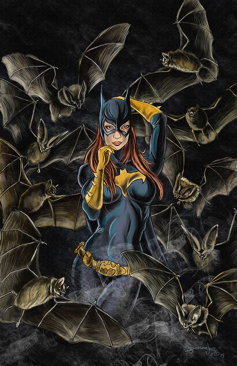 Batgirl Painting By Darren Jolly Pixels