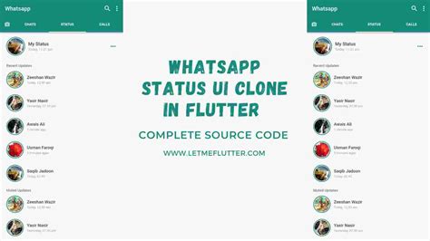 Beautiful Whatsapp Status Screen Ui In Flutter Free Source Code Let