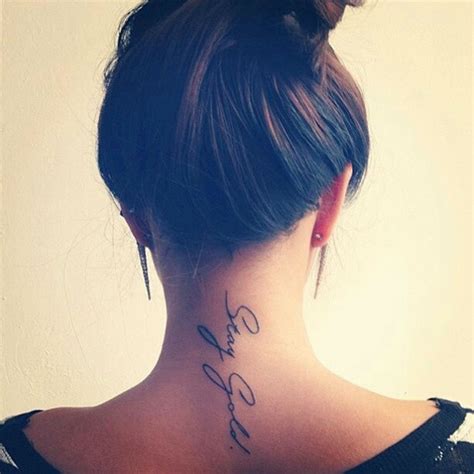 35 Most Attractive Ideas About Back Neck Tattoos For Women Hobby Lesson