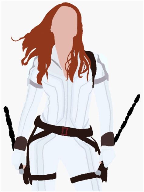 Natashas White Widow Suit Sticker For Sale By Gofundme Marvel