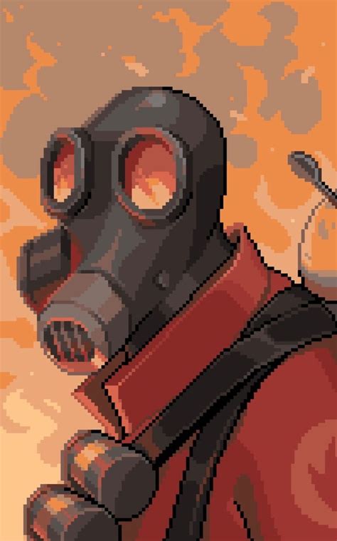 Catghost Finally Finished All Of The Tf2 Pixel Portraits Team