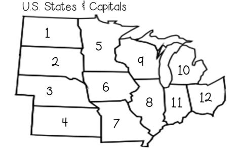 Midwest States And Capitals Social Studies Quiz Quizizz