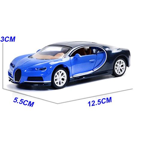 132 Scale Toy Car Bugatti Chiron Metal Alloy Sports Car Diecasts