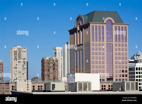 Skyscrapers In Downtown Milwaukee Stock Photo Alamy