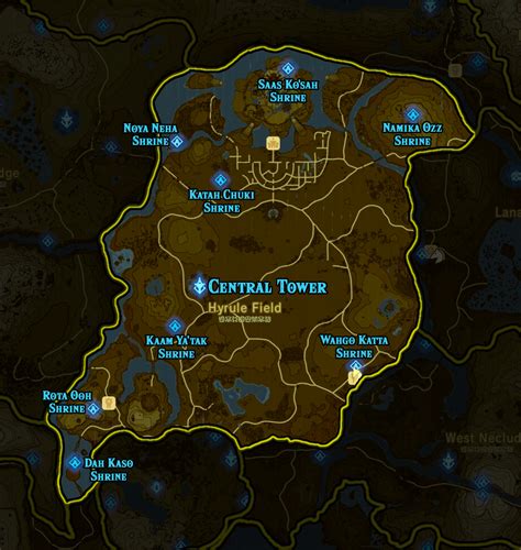 Shrine Locations Breath Of The Wild Map Maps Model Online