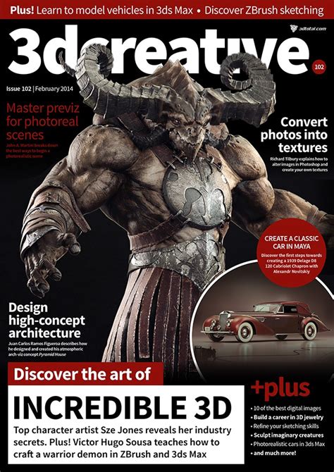 3dcreative Magazine February Issue Out Now · 3dtotal · Learn Create