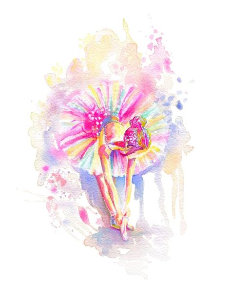 Ballerina Watercolor 7 Print Series Print Ballet Etsy In 2021