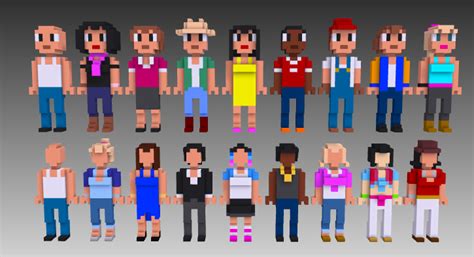 My 2nd Voxel People Set Johns Creative Space