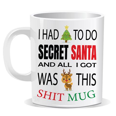 Secret Santa Mug Novelty Womens Mens Office New Christmas Xmas Etsy