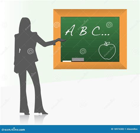 Female School Teacher Illustration Stock Illustration Illustration Of