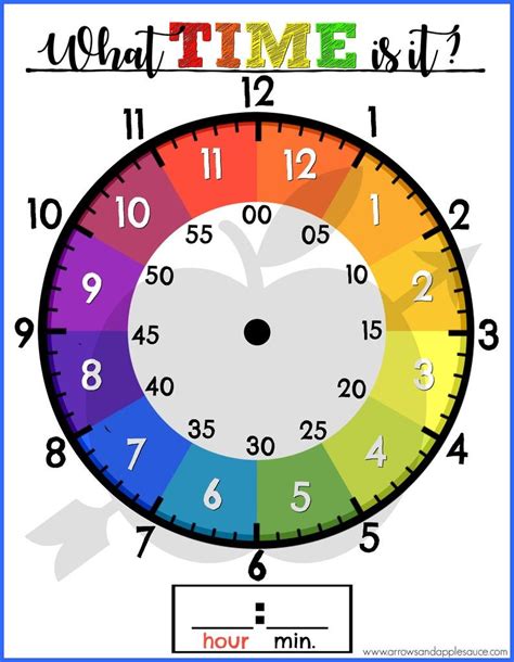 Printable Clocks For Teaching Time