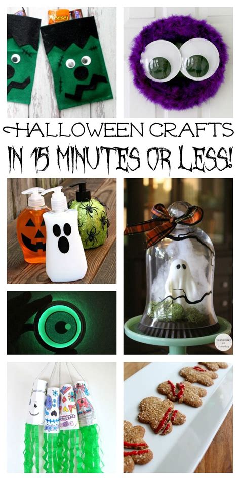 40 Quick Halloween Crafts In 15 Minutes Or Less Quick Halloween