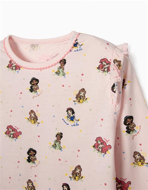 Pijama Para Menina Disney Princess Rosa Zippy Online