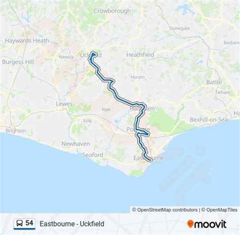 54 Route Schedules Stops And Maps Eastbourne Town Centre Updated