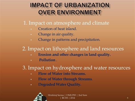 Urbanization And Its Effect On Environment