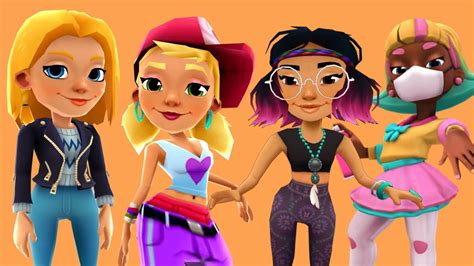 💐 Subway Surfers 8th March Surfers Freya Tricky Jenny And Pink 💌