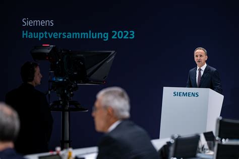 Hauptversammlung 2023 Der Siemens AG Press Company Siemens