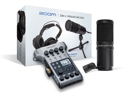 【ください】 Zoom Zdm 1 Podcast Mic Pack With Headphones， Windscreen， Xlr