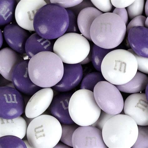 Purple Lavender And White Mandms Chocolate Candy 1199 For 1lb Mandms