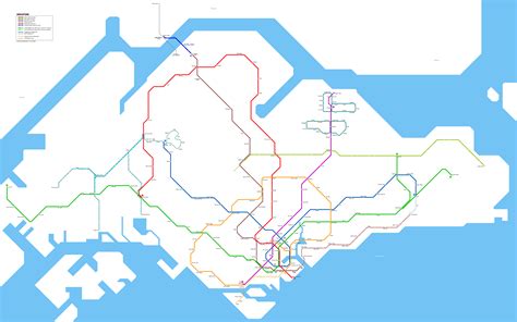 Map Of Singapore Mrt Expansion
