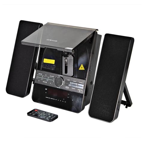 Craig Mini 3 Piece Cd Shelf Stereo System With Amfm Radio And