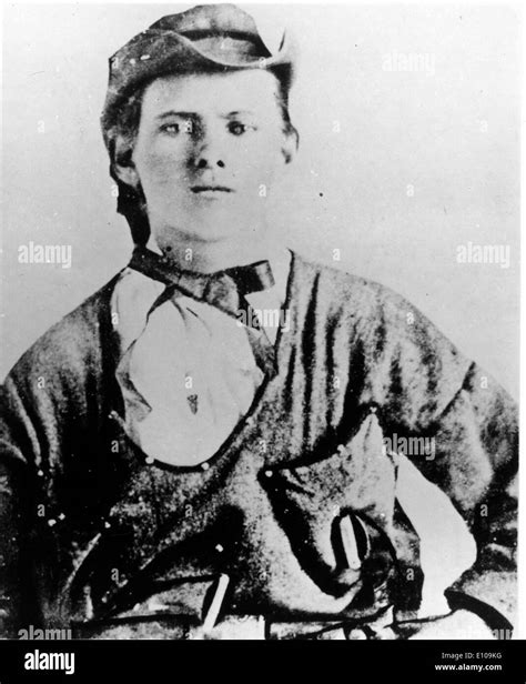 Portrait Of American Outlaw Gang Leader Jesse James Stock Photo
