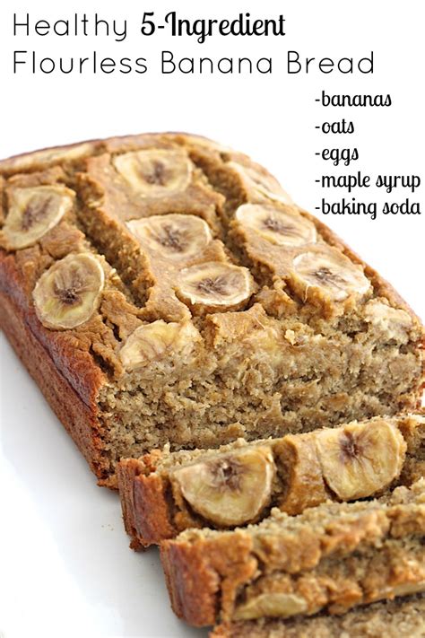 Healthy 5-Ingredient Flourless Banana Bread | The BakerMama