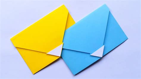 How To Make Paper Envelope Without Glue Tape And Scissors Envelope