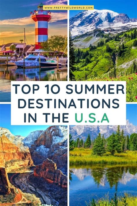 Summer In Usa Top 10 Best Summer Vacation Spots In The Us Summer