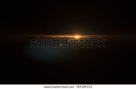 Lens Flare Gold Shine Stock Illustration 789189352