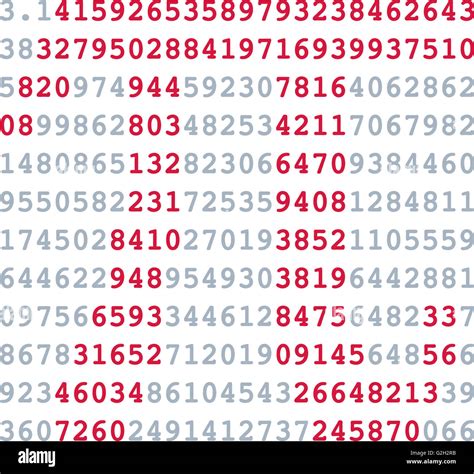 Pi Numbers Mathematics Stock Photo Alamy