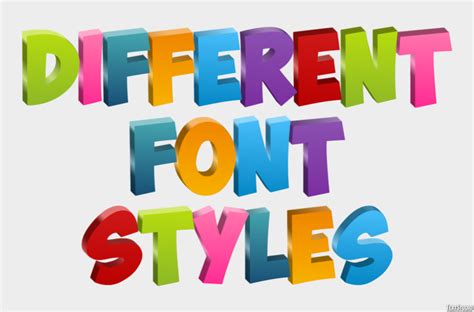 Different Font Styles Text Effect And Logo Design Font