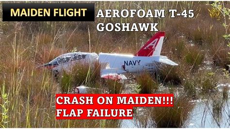 Maiden Flight Aerofoam T 45 Goshawk Turbine Went Wrong Flap Fail